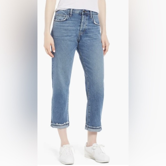 CURRENT/ELLIOTT The Original Straight Leg Jeans- Medium Wash/ Grassland - Picture 1 of 10
